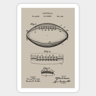 Patent Print 1939 American Football Ball Sticker